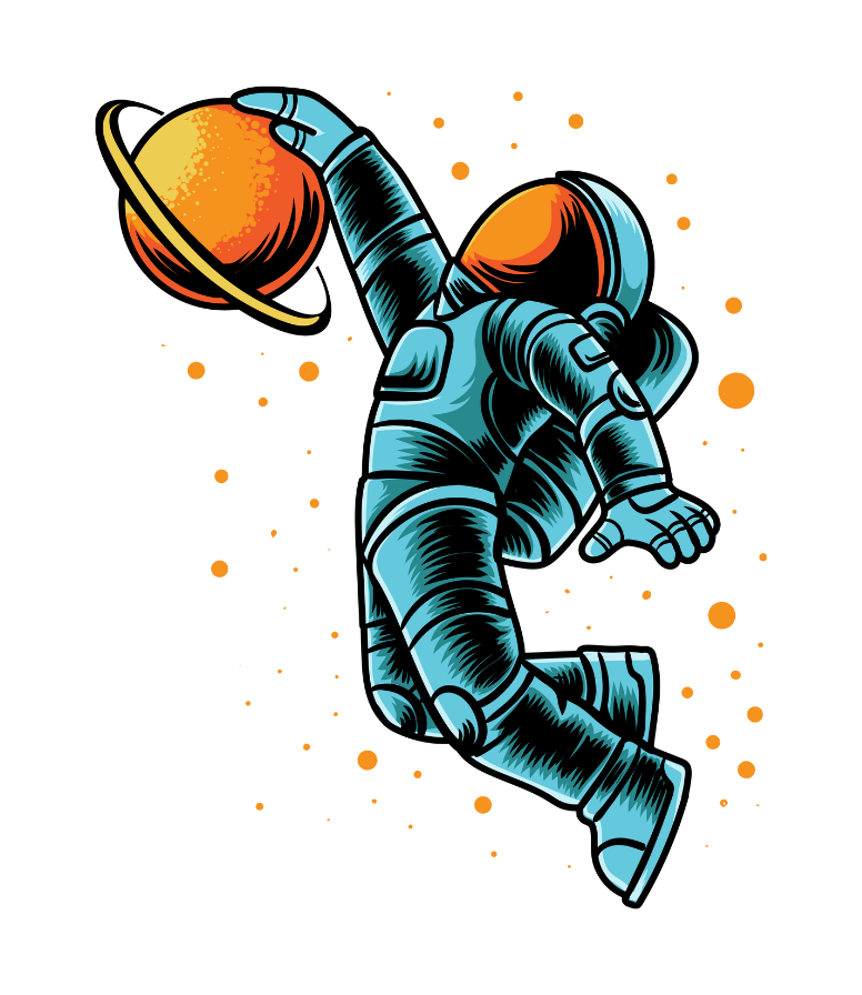 Floating astronaut